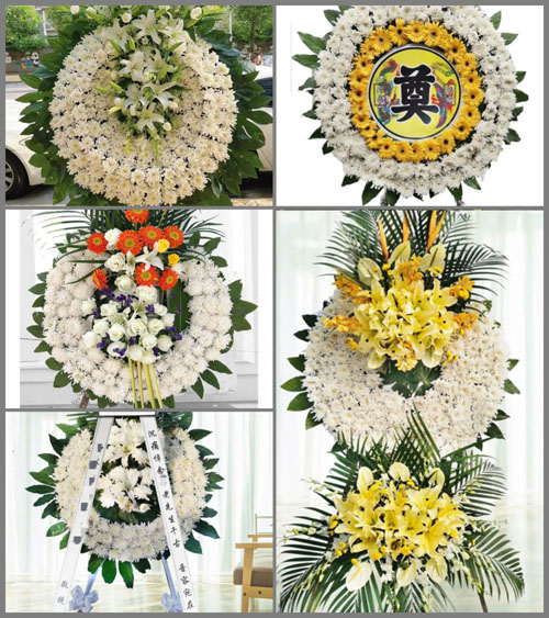 湖北黄冈市黄梅县蔡山镇梅勿二村花圈速递